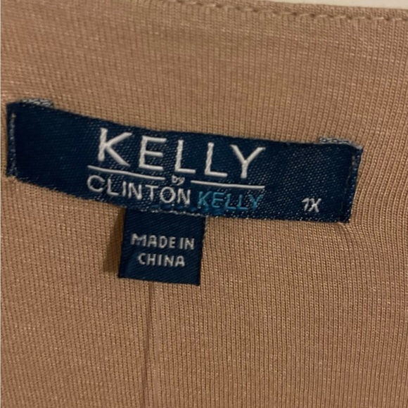 Sparkling SEQUINED SLEEVELESS TOP, KELLY By Clinton Kelly, Beige Size 1X‎ NEW - Picture 6 of 7